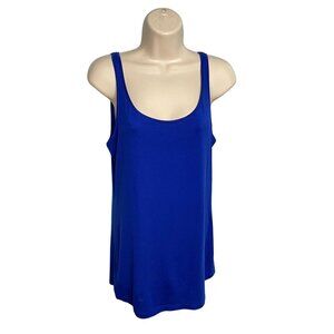 Eileen Fisher Womens Sleeveless Tank Top Blue Scoop Neck Sleeveless Size XS u